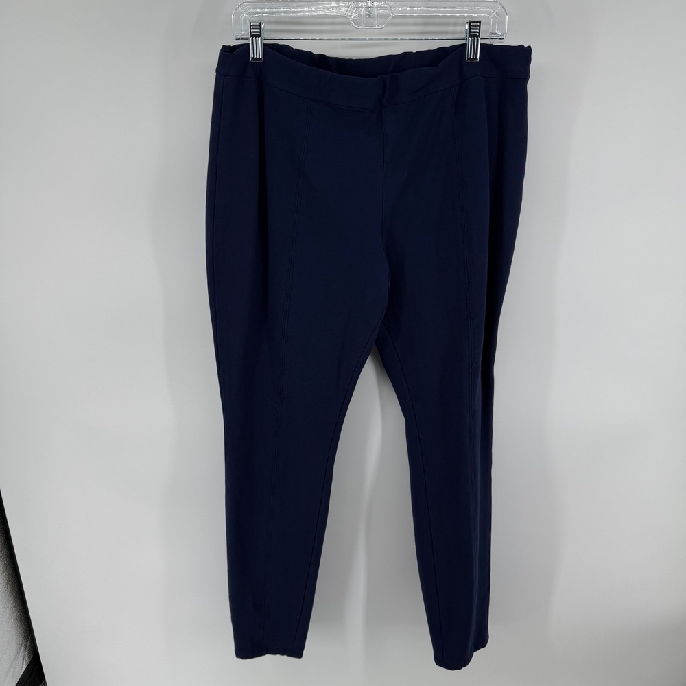Vineyard Vines Navy Blue Pull On Straight Leg Pants Womens Size 16‎ Style 2PO193
